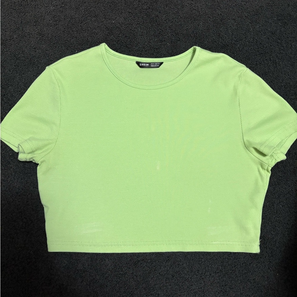 Green Crop Top